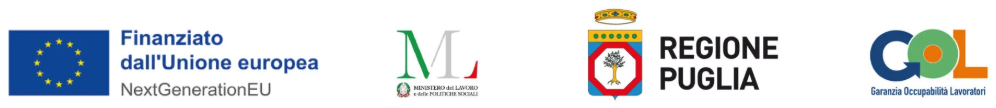 Loghi dei finanziatori: GOL: Garanzia Occupabilità Lavoratori